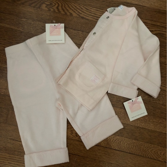 Janie and Jack Other - GIFT 2pc Janie and Jack baby girls Layette light pink 3-6 months outfit